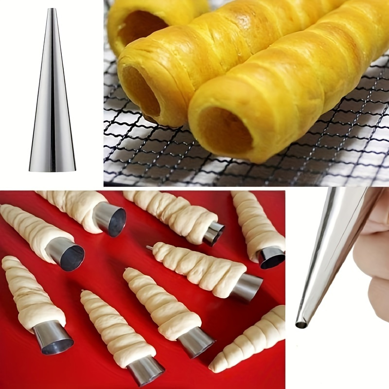 6pcs, Cone Roll Stainless Stee - đánh giá và giá Danish Pancake Pan