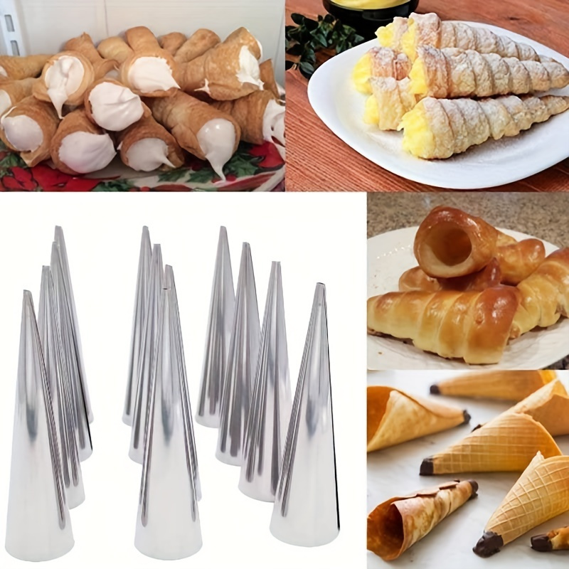 6pcs, Cone Roll Stainless Stee - đánh giá và giá Danish Pancake Pan