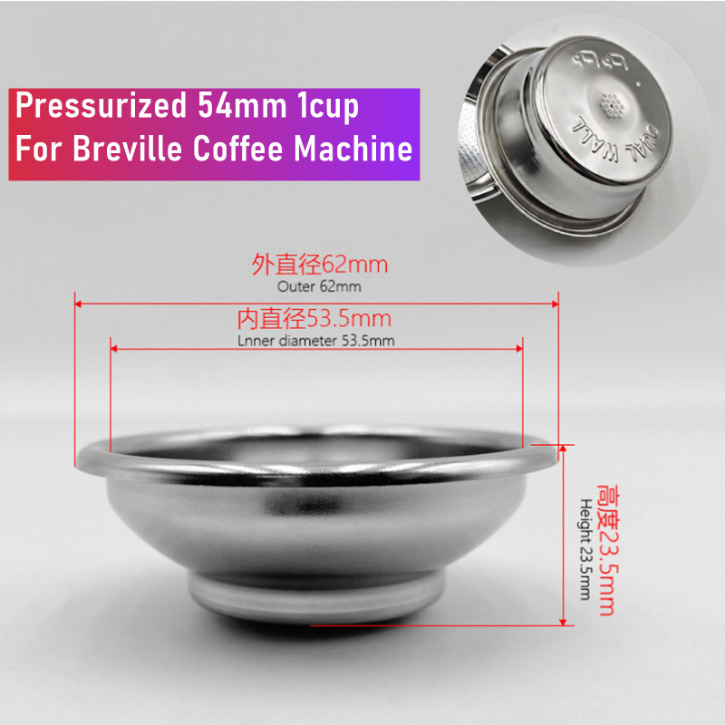 54mm Dual-Layer Pressurized Fi - đánh giá và giá Breville Espresso Bes870