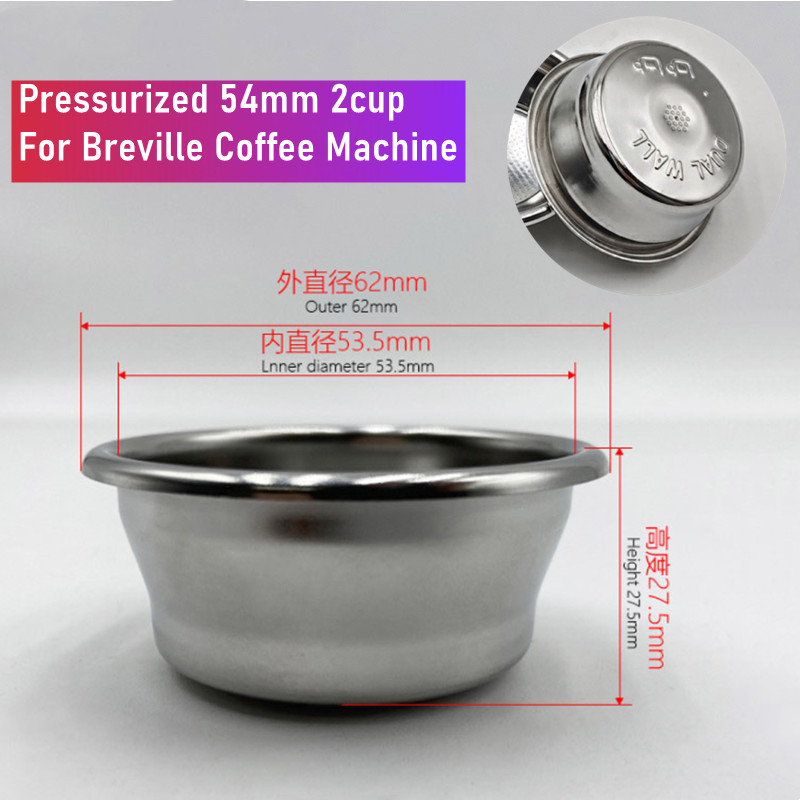 54mm Dual-Layer Pressurized Fi - đánh giá và giá Breville Espresso Bes870