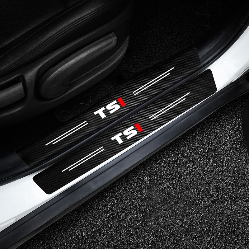 Car Door Sill Plate Protector  - đánh giá và giá Crepe Pan Carbon